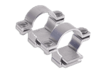 Rohrschellen 76mm set -Alform Verkehrsschild Halterung