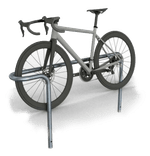 Fahrradständer als Anlehnbügelparker – 1600 mm zum Einbetonieren
