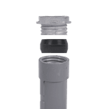 Bodenhülse (Grauguss) 500mm für Rohpfosten 76mm