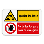 Informatiebord 3:2 reflecterend met je eigen opdruk