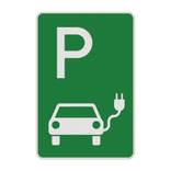 Parkschilder Grün - Parkplatz nur für Elektrisch Fahrzeuge