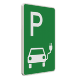Parkschilder Grün - Parkplatz nur für Elektrisch Fahrzeuge