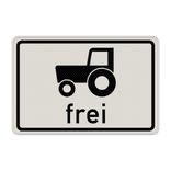 Verkehrszusatzeichen 1024-17 - Kraftfahrzeuge und Züge frei