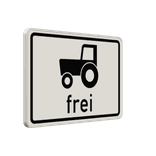Verkehrszusatzeichen 1024-17 - Kraftfahrzeuge und Züge frei