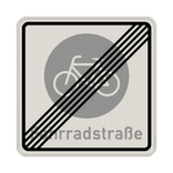Vorschriftszeichen 244.2 - Ende einer Fahrradstraße