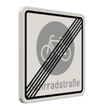 Vorschriftszeichen 244.2 - Ende einer Fahrradstraße