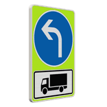 Verkehrsschild - Vorgeschriebene Fahrtrichtung Kraftfahrzeuge