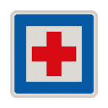 Verkehrszeichen 358 - Erste Hilfe