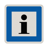 Verkehrszeichen 365-61 - Fremdenverkehrsbüro oder Auskunftsstelle