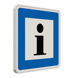 Verkehrszeichen 365-61 - Fremdenverkehrsbüro oder Auskunftsstelle