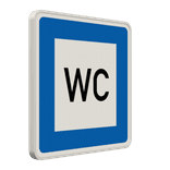 Richtzeichen 365-58 - Toilette