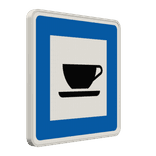 Verkehrszeichen 365-57 - Autobahnkiosk