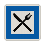 Richtzeichen 365-56 - Autobahngasthaus