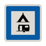 Richtzeichen 365-60 - Zelt- und Wohnwagenplatz