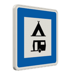 Verkehrszeichen 365-60 - Zelt- und Wohnwagenplatz
