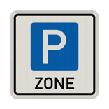 Verkehrszeichen 314.1 - Beginn einer Parkraumbewirtschaftungszone