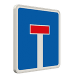 Verkehrszeichen 357 - Sackgasse