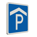 Verkehrszeichen 314-50 – Parkhaus, Parkgarage aus Dibond®traffic