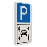 Verkehrszeichen 314-70 - Parken mit Carsharing