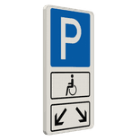 Parkschilder - 2 Parkplätze nur für Schwerbehinderte