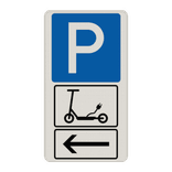 Parkschilder - Parkplatz nur für E-Roller / E-Scooter