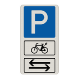 Parkschilder - E-Bikes auf beiden Seiten
