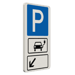 Parkschilder - Ein Elektrofahrzeuge frei