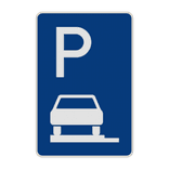 Verkehrszeichen 315-60 - Parken ganz auf Gehwegen