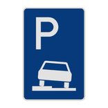 Richtzeichen 315-50 - Parken halb auf Gehwegen