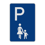 Parkplatzschild Mutter-Kind - Parkplatz nur für Familien