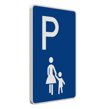 Parkplatzschild Mutter-Kind - Parkplatz nur für Familien