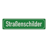 Straßennamenschild 800x200mm - 1 Zeile