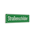 Straßennamenschild 800x200mm - 1 Zeile