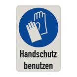 Gebotsschild - Handschutz benutzen