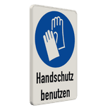 Gebotsschild - Handschutz benutzen