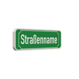 Straßennamenschild 600x200mm - 1 Zeile mit Rand