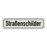 Straßennamenschild 800x200mm - 1 Zeile