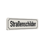 Straßennamenschild 800x200mm - 1 Zeile