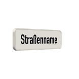 Straßennamenschild 600x200mm - 1 Zeile
