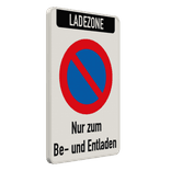 Parkverbotsschilder - LADEZONE - Eingeschränktes Haltverbot, Nur zum Be- und Entladen