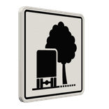Verkehrszeichen 1006-39 - Eingeschränktes Lichtraumprofil durch Bäume