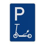 Parkschilder - Parkplatz nur für E-Roller / E-Scooter