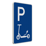Parkschilder - Parkplatz nur für E-Roller / E-Scooter