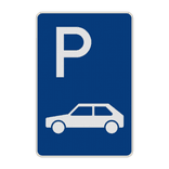 Parkplatzschild nur für Personenkraftwagen