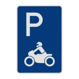 Parkplatzschild - Parkplatz nur für Krafträder