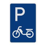 Parkplatzschild - Parkplatz nur für Mofas