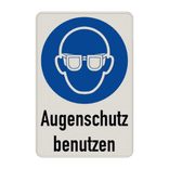 Gebotsschild - Augenschutz benutzen