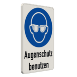 Gebotsschild - Augenschutz benutzen