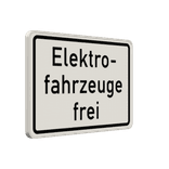 Verkehrszusatzeichen 1026-61 - Elektrofahrzeuge frei
