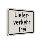 Verkehrszusatzeichen 1026-35 - Lieferverkehr frei